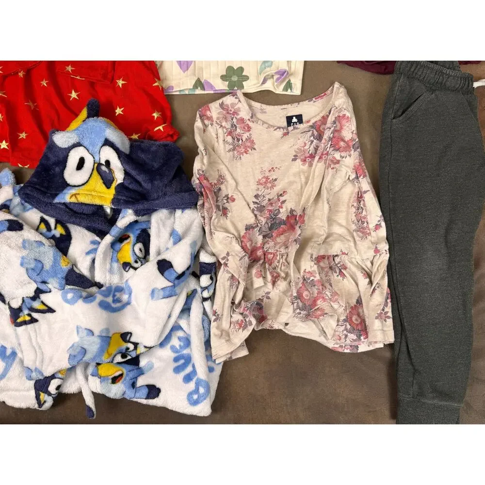 Girls Size 4T Fall Winter Clothing Lot 6 Pieces Bluey Gap Old Navy #995